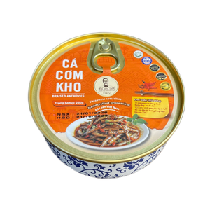 Anchois braisés vietnamiens Ca Com Kho 250g, poisson en conserve, certifié HACCP ISO 22000, artisanal, prêt à consommer, collation de fruits de mer - Product Image 2