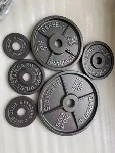 Wholesale Gym Equipment Accessories Weight Lifting Plates Cast Iron Plate Barbell Plate Discs For Gym Use