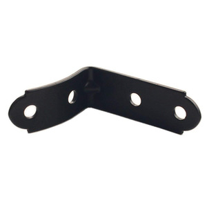 Car Door Hinge <b>Bracket</b> Repair Kit Steel 3 Hole Piano <b>Black</b> Industrial Design For Audi A4 S4 RS4 B6 B7 - Product Image 2