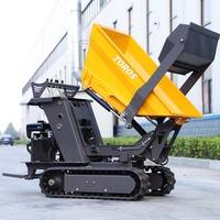 Kostenloser Versand Selbstladender Elektrischer 4x4 Mini-Dumper Diesel 500Kg Raupentransporter China Mini-Dumper für Garten- und Landschaftsbau