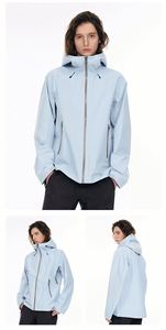 Veste de travail coupe-vent imperméable en polyester pour homme, design personnalisé avec logo, vêtements de travail, uniforme, softshell - Product Image 6