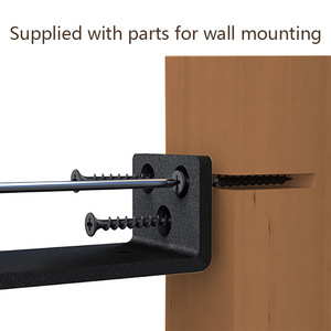 Étagère murale en <span class=keywords><strong>métal</strong></span> moderne en acier inoxydable de type L avec structure en fer à structure triangulaire - Product Image 6
