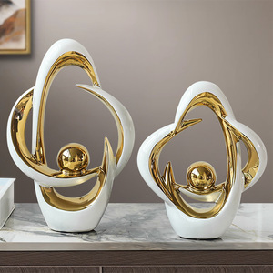 Style nordique lumière luxe en céramique Art ornements moderne décor en bois pour la maison salon armoire à vin meuble <span class=keywords><strong>TV</strong></span> bureau bureau - Product Image 1