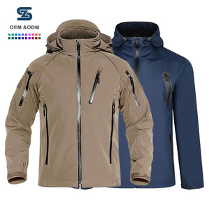 Áo khoác nam đặc nhiệm, kiểu dáng thường ngày, chống nước, chống gió, mùa đông, có khóa kéo, áo mưa có khóa kéo phía trước, dùng để săn bắn - Product Image 1