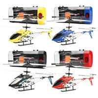 Hélicoptère télécommandé en alliage durable 3,5 CH avec lumières, recharge USB, jouet pour enfants, modèle d'avion RC