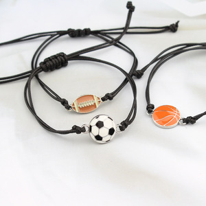 Có Thể Điều Chỉnh Chuỗi Dệt Tay Đầy Màu Sắc Bóng Vòng Đeo Tay Thể Thao Bóng Đá Bóng Rổ Bóng Chày Thể Thao Vòng Đeo Tay Biểu Tượng Tùy Chỉnh Món Quà Sự Kiện - Product Image 3