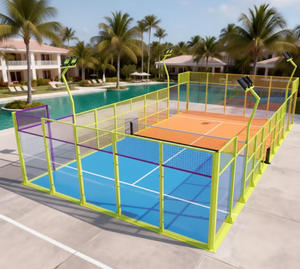 Cancha de Pádel, Gama Completa de Productos Deportivos para Exteriores, Cancha de Pádel Clásica y Cancha de Pádel-Tennis, Campo Deportivo al Aire Libre de 1020m - Product Image 5