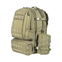 Tissu en nylon de haute qualité grande capacité sac à dos tactique étanche Durable système Molle fermeture éclair poches latérales