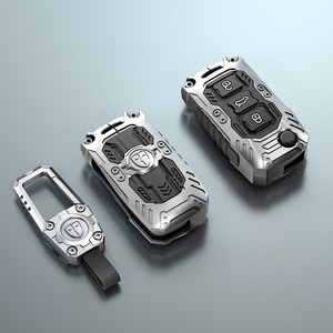 Compatible avec Skoda voiture Elroq Enyaq Coupé <span class=keywords><strong>Fabia</strong></span> Scala New Superb Combi flip key fob case cover - Product Image 2