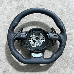 Volant de voiture sport en cuir personnalisé, accessoires automobiles les plus vendus pour <span class=keywords><strong>Audi</strong></span> <span class=keywords><strong>A3</strong></span> A4 A5 A6L A8 Q5 Q7 Q8 S6 S7 TT B8 B9 - Product Image 6