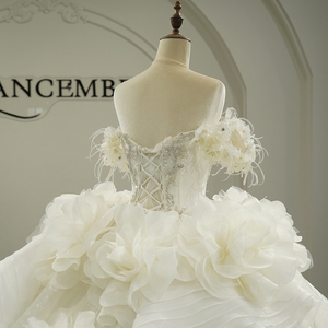 Vestido de Novia Elegante Jancember Gt26008 con Apliques 3D Estilo Princesa de Ensueño, Vestido de Fiesta para Socialité con Temperamento Elegante - Product Image 5