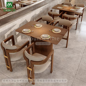 Sillas de Restaurante Chino Moderno, Sofás, Mesas y Sillas para Restaurante de Té, Estilo Occidental, Contra la Pared. - Product Image 5