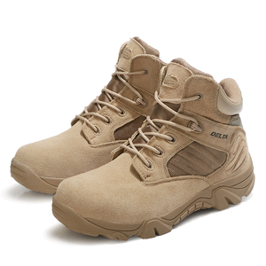 Chaussures de randonnée et d'escalade pour hommes de haute qualité, multifonctionnelles, en cuir véritable, amortissantes, antidérapantes, résistantes à l'usure, pour l'hiver et l'été - Product Image 5