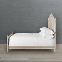 Meubles de chambre à coucher d'intérieur canne naturelle double tissé entièrement fini lits en bois king size