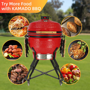 Barbecue et fumoir au charbon de bois de 26 pouces, chariot robuste avec étagères latérales et grilles en acier inoxydable pour la cuisson en extérieur sur la terrasse - Product Image 6