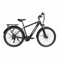 Vélo de montagne électrique en alliage d'aluminium de 27,5 pouces, batterie au lithium 36V 250W 10,4Ah, 7 vitesses, moteur à moyeu sans balais, frein à disque mécanique