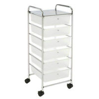 Chariot moderne en plastique de grande capacité pour îlots de cuisine et chariots Tiroir roulant multicouche pour le stockage des fruits et légumes