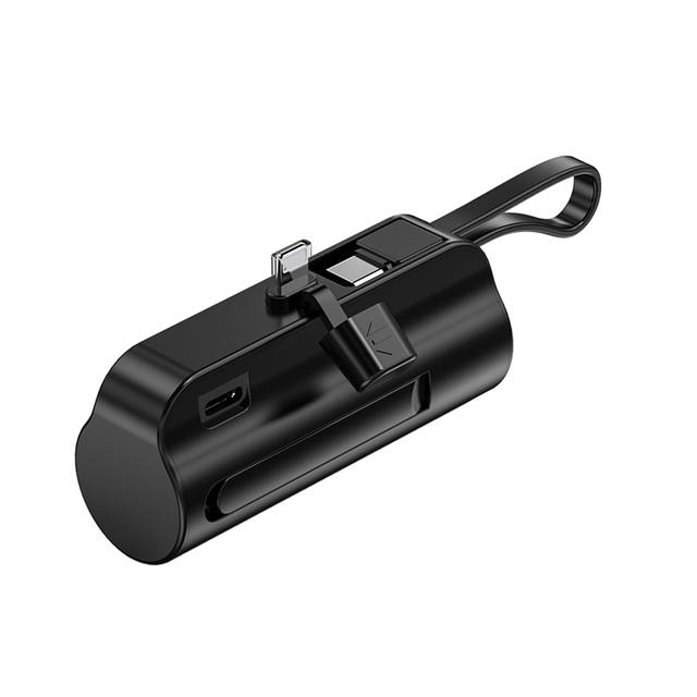 4500Mah Capsule PowerBank With Cable External Spare Battery Pack Mini Power Bank for Iphone