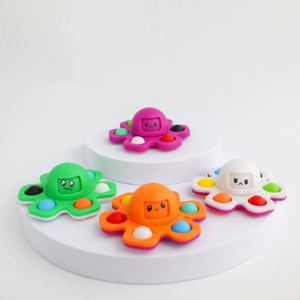 Jouet anti-stress et anti-anxiété, spinner à bulles, pieuvre changeante de visage, vente en gros - Product Image 4