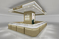 Vitrine de décoration intérieure de bijouterie haut de gamme avec éclairage LED, vitrine en verre de luxe pour boutique