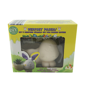 Mini vasi in ceramica per piante e fiori per bambini con set di 6 colori e pennelli, kit fai da te per disegnare e far crescere, regalo di Pasqua - Product Image 5