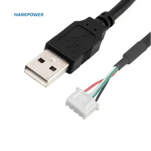 OEM工厂杜邦USB2.0至XH2.54 USB通信电缆开发PCB XH2.54 4Pin至USB公数据线