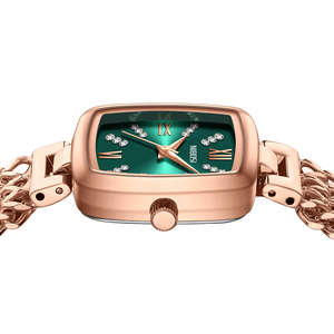 Para 2686 LOGO personalizado Reloj de mujer Aleación redonda Acero inoxidable Impermeable Cuarzo Moda Elegante Reloj clásico - Product Image 3