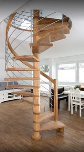 Villa scale curve idee scala a chiocciola prezzi battistrada in legno scala a chiocciola Led scale illuminazione scaletta da Foshan - Product Image 4