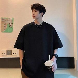 Camiseta Deportiva de Manga Corta para Hombre, Estilo Jersey, Cuello Redondo, Estampado, Ajuste Holgado, Antibolitas, Combinable con Todo, Moderna, Lisa - Product Image 6