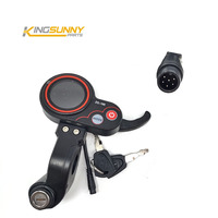 Escooter Écran LCD 6PIN Affichage ZQ-100 avec clé de verrouillage pour Kugoo Scooter électrique Écran de tableau de bord Pièces détachées