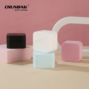 Custom <strong>Empty</strong> <strong>Square</strong> Plastic <strong>Jar</strong> 5g 20g 30g PP Wide Mouth for Skincare Cream Eye Cream Lotion Facial Cleanser - Product Image 2