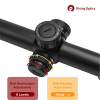 Lunette de tir 5-30X56 FFP avec verre ED, réticule à illumination rouge, tube de 34 mm, étanche, pour tir en extérieur, avec montage