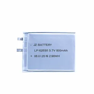 도매 102535 553446 lipo 배터리 3.7v 800mah 900mah 센서