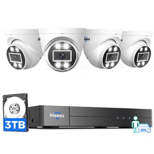 Sistema de Cámaras de Seguridad Hiseeu 4CH 5MP POE NVR, Kit de CCTV Interior, Audio Bidireccional, Detección Inteligente por IA, DVR IP con Almacenamiento de Datos PK-4YHC2 - Product Image 1