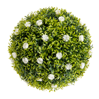 RUOPEI Boule de gazon artificiel personnalisée, topiaire de roses mélangées, résistante aux UV, pour la maison, le jardin, la terrasse, le balcon, à suspendre et en pot
