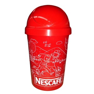 Impressão personalizada <span class=keywords><strong>50L</strong></span> Publicidade Plastic Round Swing Top Lixo Lixo <span class=keywords><strong>Bin</strong></span> Lixo Pode com Tampa - Product Image 3