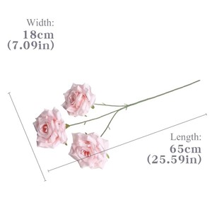 Decorazione Paesaggistica per Centri Commerciali, Cascata di Rose in Tessuto di Seta, Fiore Artificiale a 3 Teste, Vendita all'Ingrosso, Decorazione per Matrimoni - Product Image 6