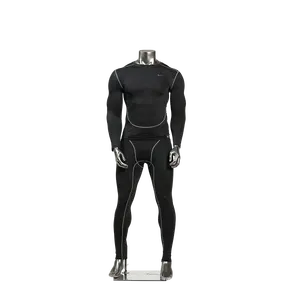 Hot Sales Plus Size Clothes Powerful Full Body Fiberglass Standing Strong Muscle Male Mannequins