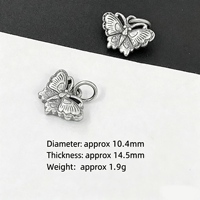 Aksesoris Fashion Liontin Kupu-kupu Bunga Kelopak Kincir Angin Thailand DIY Retro Kuno