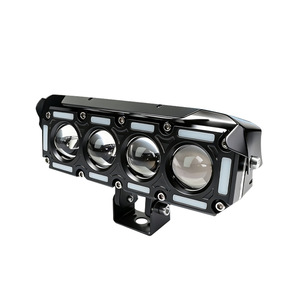 4 Eye Led Spotlight 12-60V Waterproof Off Road Motorcycle <b>Lighting</b> With Fan For Electric Vehicle - Product Image 1