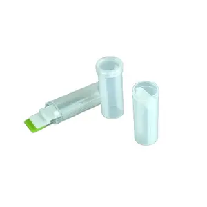 Laboratory uses vertical plastic slide tray with cylindrical bottom