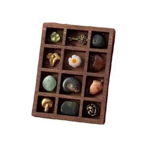 Wooden Jewelry Organizer <b>Box</b> With Compartment <b>Storage</b> For Gemstones Rings And <b>Small</b> Accessories Home Use Pine Material Style A - Product Image 5
