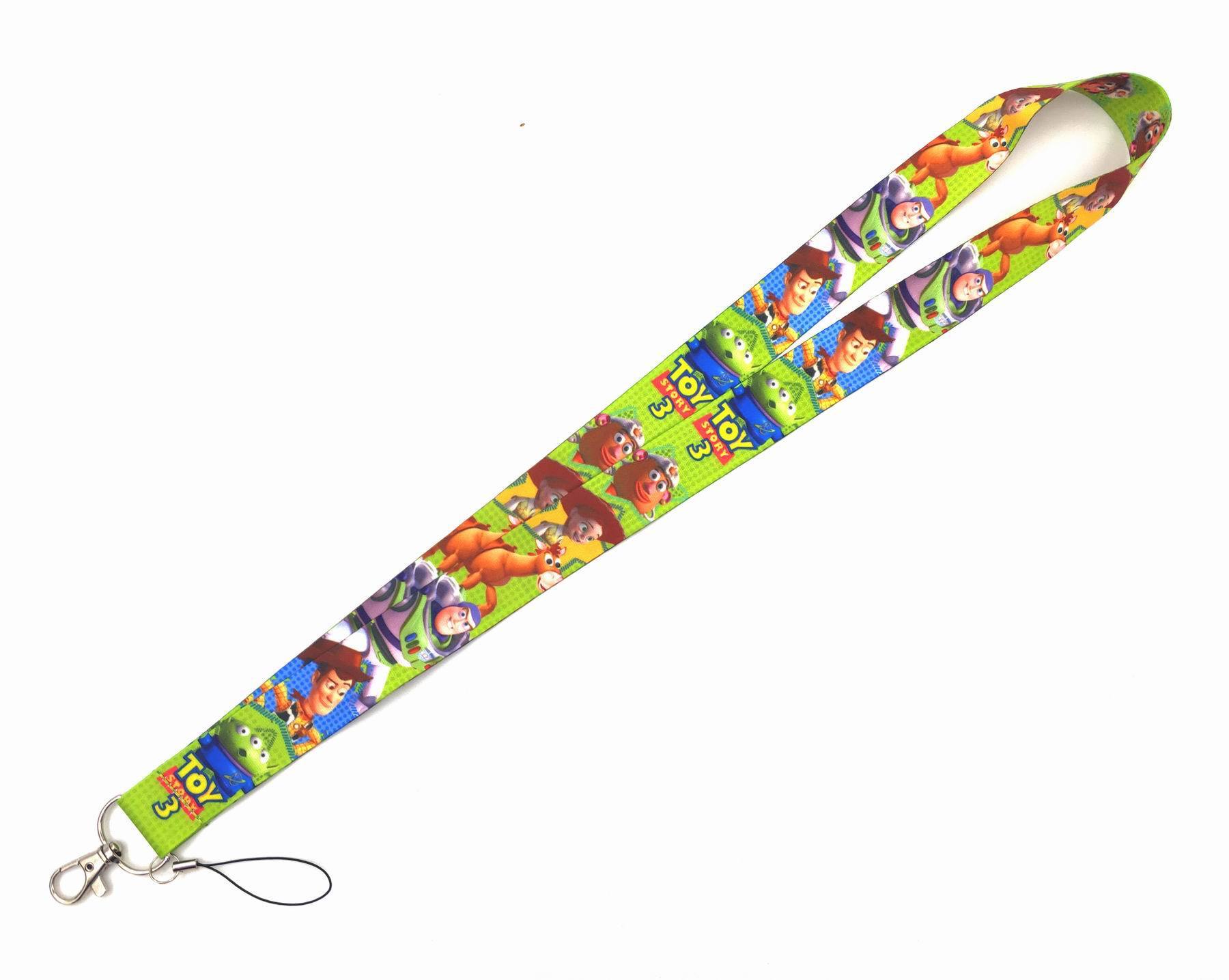 Cute Cartoon Toy Story Alien Woody Forky Lanyards Wholesale Phone Accessories Anti-Lost Neck Strap Portable Stain Lanyard Image 5