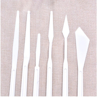 Articles artistiques, outils pour la poterie, outils pour la poterie souple, outils pour l'argile plastique, couteaux à sculpter la poterie, ensembles de 6 pièces