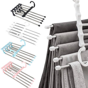 Cintres pliables multifonctionnels pour pantalons, organisateur de vêtements, gain de place pour placards de chambre - Vente en gros - Product Image 1