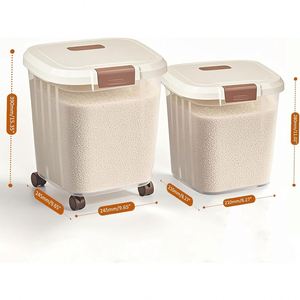 Wholesale Home and <b>Kitchen</b> Products 5/10/15/25kg Rice <b>Storage</b> Box Bucket Moisture Proof Food Grains <b>Containers</b> with Lids - Product Image 2
