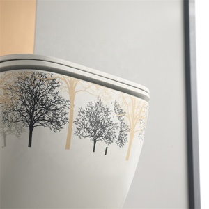 Inodoro suspendido de cerámica sin borde para baño, estilo europeo, con bidé integrado, de proveedor chino - Product Image 2