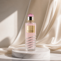 Flacon de parfum en verre vide de luxe personnalisé avec logo, 30 ml, 50 ml, 100 ml, rechargeable, cylindrique, avec vaporisateur, emballage cosmétique avec boîte cadeau