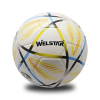 Ballon de football personnalisé en PVC/PU pour l'entraînement, avec logo sur mesure, tailles officielles 5, 4, 3, 1