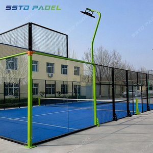 Pista <span class=keywords><strong>de</strong></span> Pádel Profesional <span class=keywords><strong>de</strong></span> Alta Calidad, Estándar Profesional, Dorada, China, en Oferta 2026, <span class=keywords><strong>para</strong></span> Competición - Product Image 4